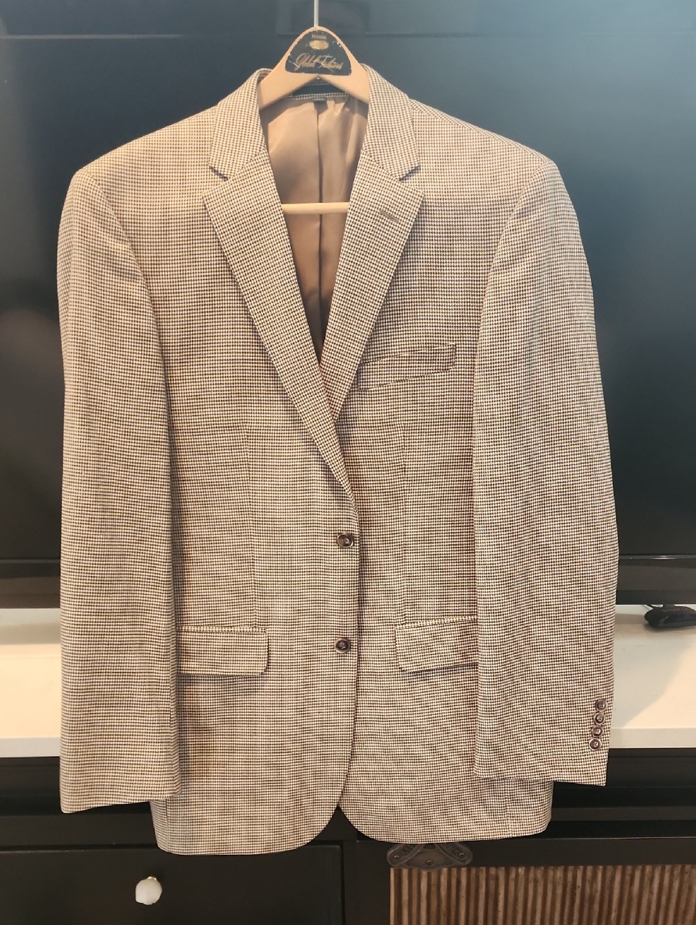 Jos. A. Bank Beige  Checked Sport Coat